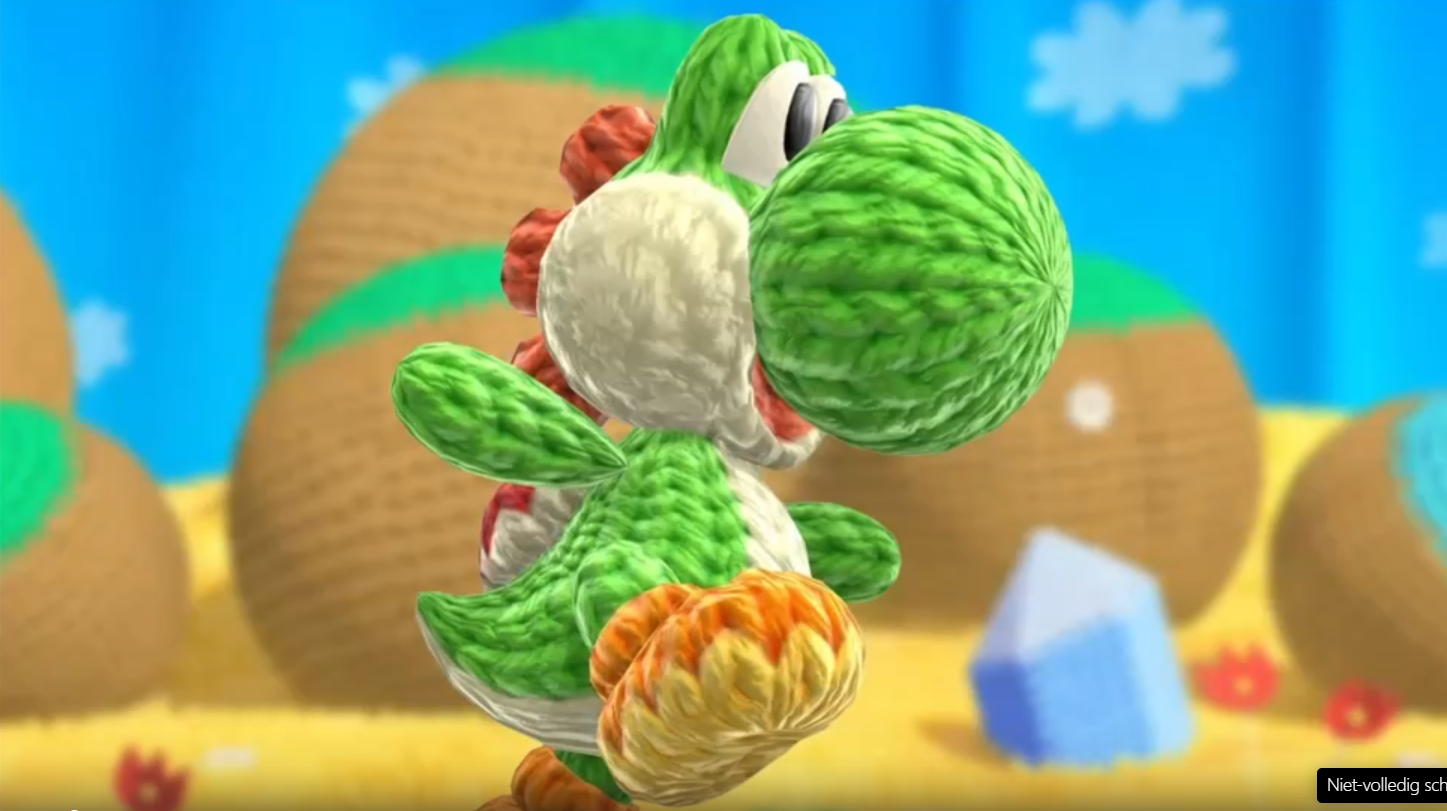 Yoshi in zijn woolly vorm